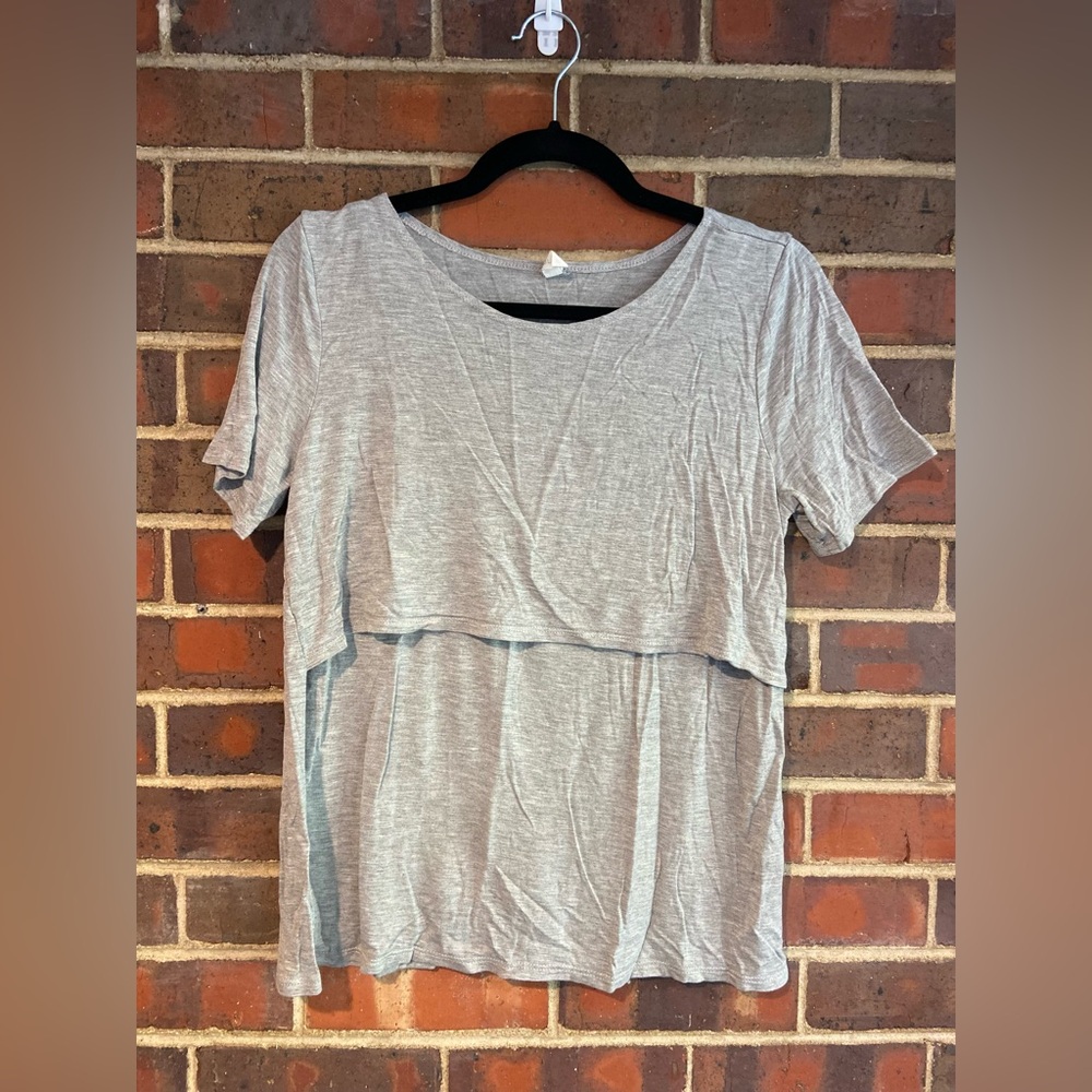 PinkBlush maternity and nursing short sleeve top